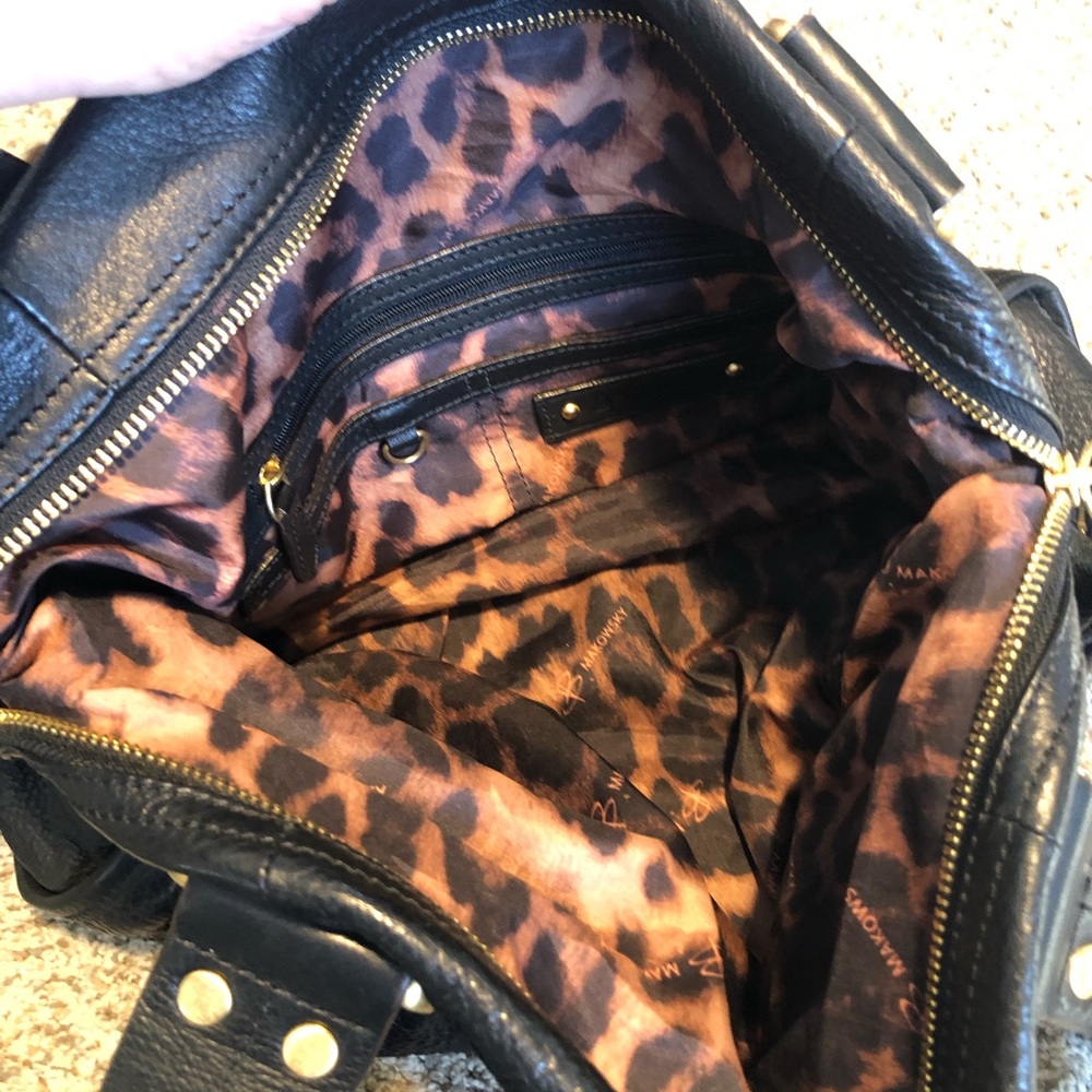 B. Makowsky Pebbled Leather Handbag - Picture 4 of 7